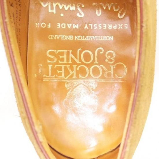 極上★クロケット&ジョーンズ 6.5E【★(英)ポールスミス別注/Paul Smith】DARTMOUTH/318ラスト/プレーントゥ/Vフロント/薄茶/Crockett&Jones★a293