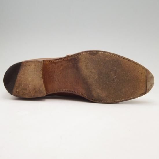 極上★クロケット&ジョーンズ 8.5E【★(英)SHIPTON&HENEAGE別注/HAWKRIDGE】モンクストラップ/カーフ/茶/Crockett&Jones★a296