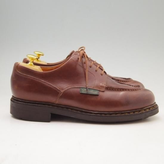 極上★パラブーツ SIZE 7.5【定価￥71,500-★シャンボード/CHAMBORD】マロン/MARRON/リスレザー/TEXソール/Uチップ/茶/Paraboot★a297