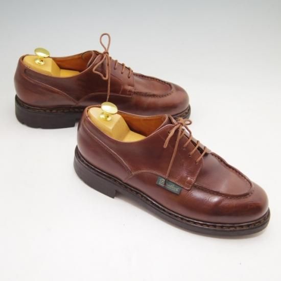 極上★パラブーツ SIZE 7.5【定価￥71,500-★シャンボード/CHAMBORD】マロン/MARRON/リスレザー/TEXソール/Uチップ/茶/Paraboot★a297