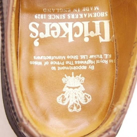 極美品★トリッカーズ(レディース) SIZE 5.5【★カントリー短靴/フルブローグ】ダイナイトソール/カーフ/濃茶/Tricker's★a298