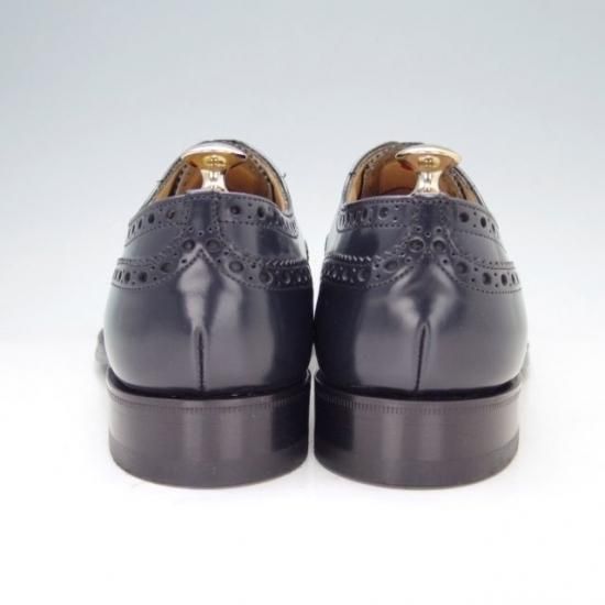 新品★チャーチ60F/UK6【定価￥96,800-★BURWOOD/バーウッド】81ラスト/4都市ロゴ/ポリッシュドバインダーカーフ/紺/Church's★a302