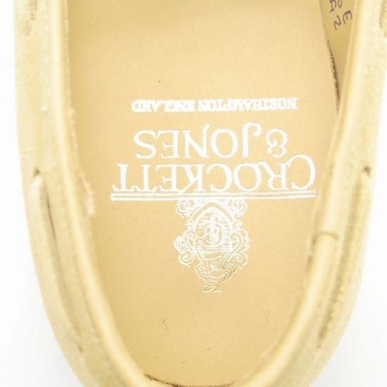 新品★クロケット&ジョーンズ 6E【★リボンローファー/HAYLING2】366ラスト/スエード/薄茶/メンズ/Crockett&Jones★a305