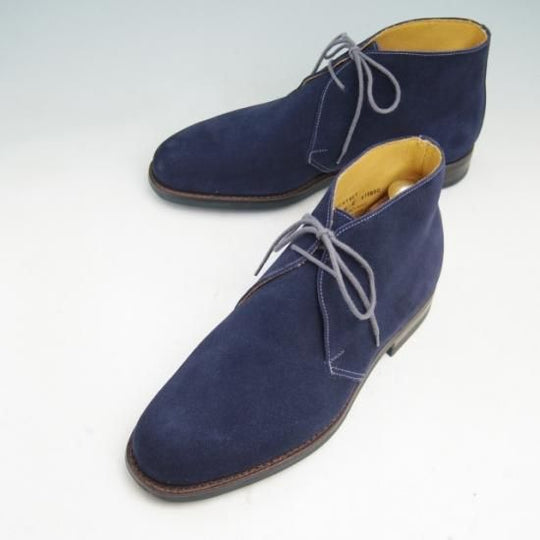 新品★クロケット&ジョーンズ 6E【ダイナイトソール★チャートシー/CHERTSEY】チャッカブーツ/224ラスト/スエード/紺/Crockett&Jones★a306