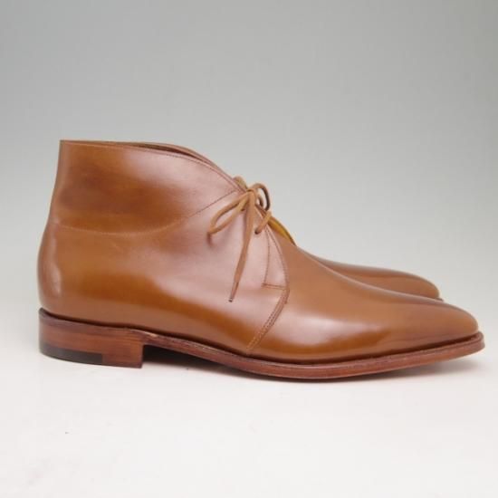 新品★ジョンロブ 7D【定価￥264,000-★ROMSEY/ロムゼイ】8000ラスト/チャッカブーツ/カーフ/TOBACCO/JOHN LOBB★a307