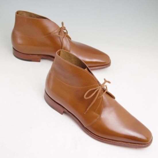 新品★ジョンロブ 7D【定価￥264,000-★ROMSEY/ロムゼイ】8000ラスト/チャッカブーツ/カーフ/TOBACCO/JOHN LOBB★a307