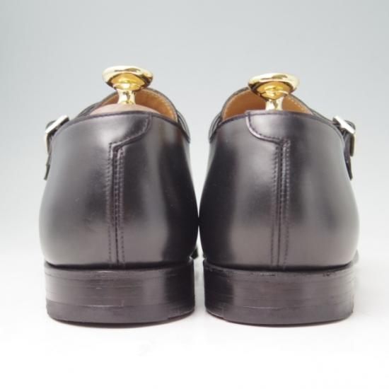 極美品★クロケット&ジョーンズ 9.5D【★ハンドグレードライン/SEYMOUR】337ラスト/パリラスト/ダブルモンク/カーフ/黒/Crockett&Jones★a317