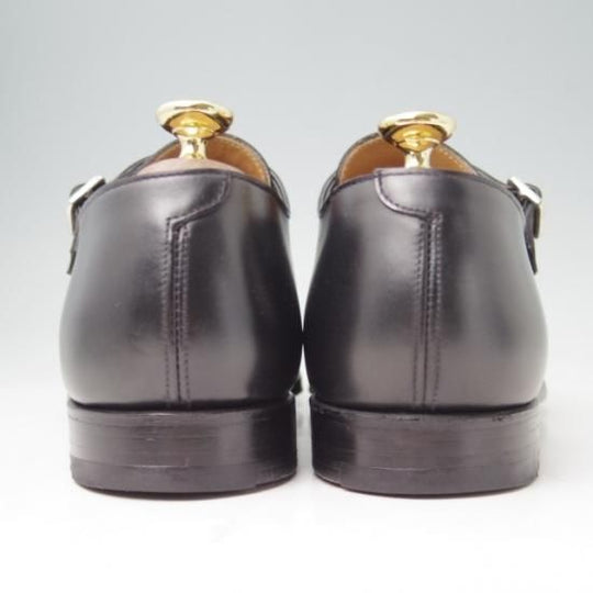 極美品★クロケット&ジョーンズ 9.5D【★ハンドグレードライン/SEYMOUR】337ラスト/パリラスト/ダブルモンク/カーフ/黒/Crockett&Jones★a317