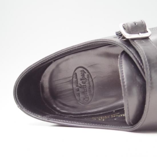 極美品★クロケット&ジョーンズ 9.5D【★ハンドグレードライン/SEYMOUR】337ラスト/パリラスト/ダブルモンク/カーフ/黒/Crockett&Jones★a317