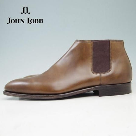 未使用★ジョンロブ SIZE 41【貴重★エルメス別注/HERMES】JUSTIN/H103/サイドゴアブーツ/スエード/JOHN LOBB★a326