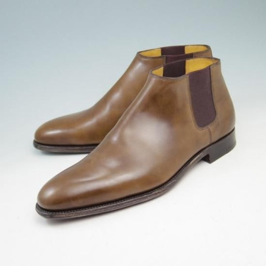 未使用★ジョンロブ SIZE 41【貴重★エルメス別注/HERMES】JUSTIN/H103/サイドゴアブーツ/スエード/JOHN LOBB★a326