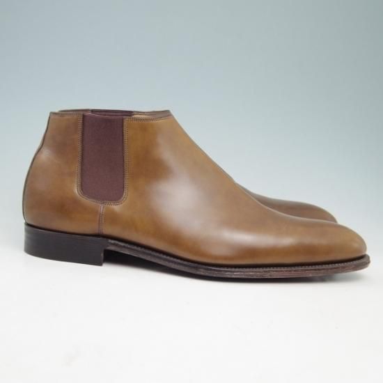未使用★ジョンロブ SIZE 41【貴重★エルメス別注/HERMES】JUSTIN/H103/サイドゴアブーツ/スエード/JOHN LOBB★a326