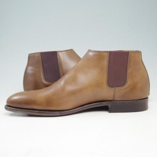 未使用★ジョンロブ SIZE 41【貴重★エルメス別注/HERMES】JUSTIN/H103/サイドゴアブーツ/スエード/JOHN LOBB★a326