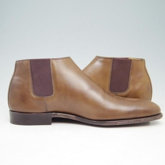 未使用★ジョンロブ SIZE 41【貴重★エルメス別注/HERMES】JUSTIN/H103/サイドゴアブーツ/スエード/JOHN LOBB★a326