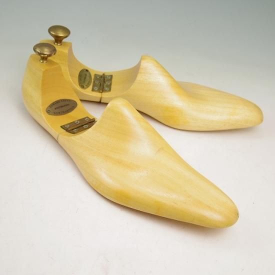 極希少★エドワードグリーン7E/F【貴重★旧トップドロワー用/ヒンジ式シューツリー/808ラスト】純正シューキーパー/木製/EDWARD GREEN★a328