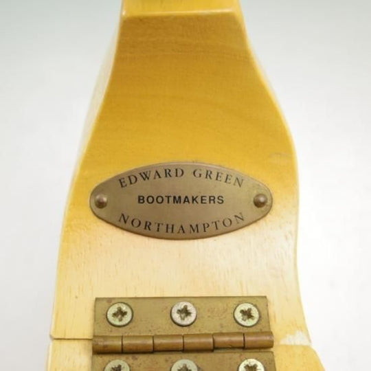極希少★エドワードグリーン7E/F【貴重★旧トップドロワー用/ヒンジ式シューツリー/808ラスト】純正シューキーパー/木製/EDWARD GREEN★a328