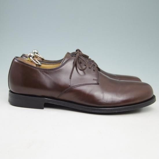 極美品★チャーチ 75F/UK7.5【貴重★(伊)JILSANDER別注/ジルサンダー】122ラスト/プレーントゥ/ポリッシュドバインダーカーフ/濃茶★a332