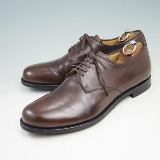 極美品★チャーチ 75F/UK7.5【貴重★(伊)JILSANDER別注/ジルサンダー】122ラスト/プレーントゥ/ポリッシュドバインダーカーフ/濃茶★a332