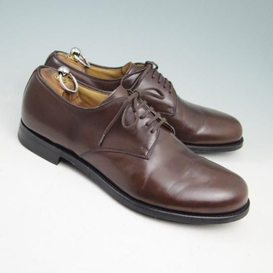 極美品★チャーチ 75F/UK7.5【貴重★(伊)JILSANDER別注/ジルサンダー】122ラスト/プレーントゥ/ポリッシュドバインダーカーフ/濃茶★a332