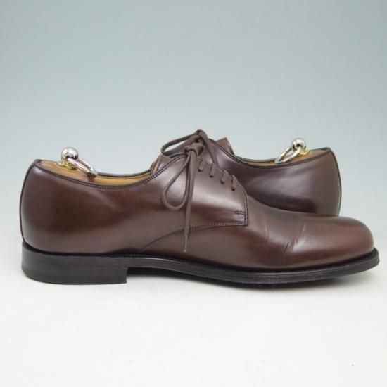 極美品★チャーチ 75F/UK7.5【貴重★(伊)JILSANDER別注/ジルサンダー】122ラスト/プレーントゥ/ポリッシュドバインダーカーフ/濃茶★a332