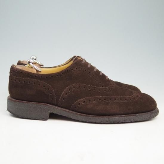 極上★チャーチ80F/UK8【定価￥86,900-★FAIRFIELD/81ラスト】フェアフィールド/フルブローグ/スエード/濃色/メンズ/Church's★a334