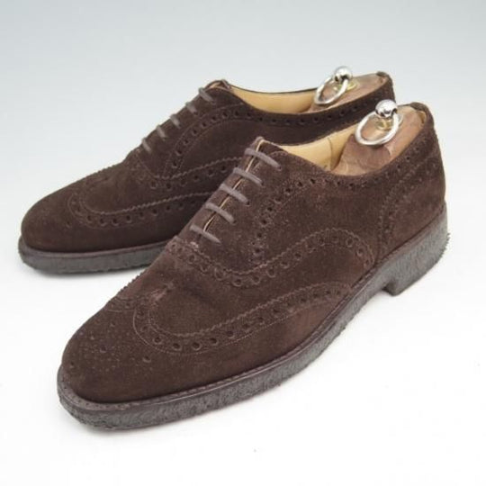 極上★チャーチ80F/UK8【定価￥86,900-★FAIRFIELD/81ラスト】フェアフィールド/フルブローグ/スエード/濃色/メンズ/Church's★a334