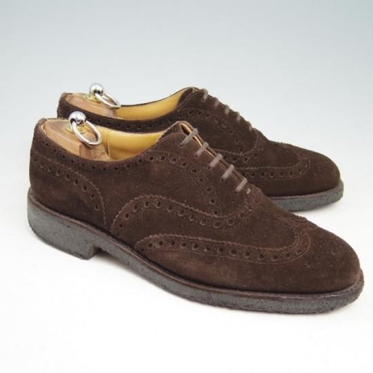 極上★チャーチ80F/UK8【定価￥86,900-★FAIRFIELD/81ラスト】フェアフィールド/フルブローグ/スエード/濃色/メンズ/Church's★a334