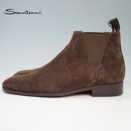 美品★サントーニ 6【定価10万★サイドゴア ブーツ】santoni★a335