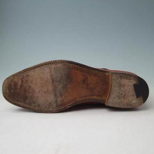 美品★チャーチ65G/UK6.5【旧チャーチ★サイドゴアブーツ/3都市ロゴ】ASTORIA/アストリア/アニリンカーフ/ROSETAN/赤茶★a342