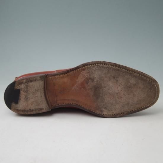 美品★チャーチ65G/UK6.5【旧チャーチ★サイドゴアブーツ/3都市ロゴ】ASTORIA/アストリア/アニリンカーフ/ROSETAN/赤茶★a342