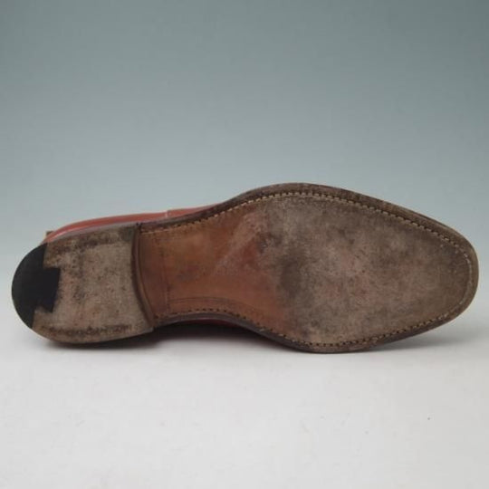 美品★チャーチ65G/UK6.5【旧チャーチ★サイドゴアブーツ/3都市ロゴ】ASTORIA/アストリア/アニリンカーフ/ROSETAN/赤茶★a342