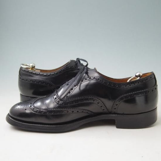 ★チャーチ 85G/UK8.5【旧チャーチ★2都市ロゴ/BURWOOD/バーウッド】81ラスト/ブックバインダーカーフ/黒/Church's★a343