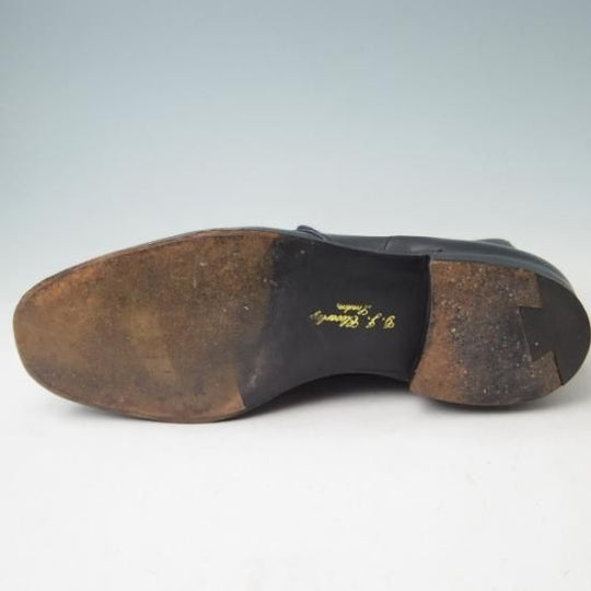 極美品★クロケット&ジョーンズ 7.5E【★(英)ジョージクレバリー別注/チャッカブーツ】ハンドグレード/カーフ/黒/GEORGE CLEVERLEY/メンズ/Crockett&Jones★a345