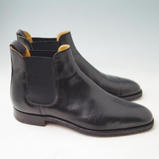 【美品】Crockett&Jones チェルシーブーツ 6E 黒 別注 ccj2220101-sq1.jpg