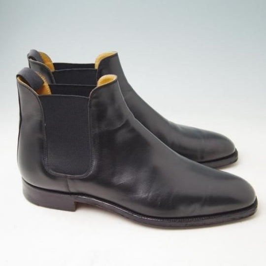 極上★クロケット&ジョーンズ 8E【★BEAMS別注/チェルシー/CHELSEA】341ラスト/サイドゴアブーツ/カーフ/黒/ビームス/メンズ/Crockett&Jones★a346