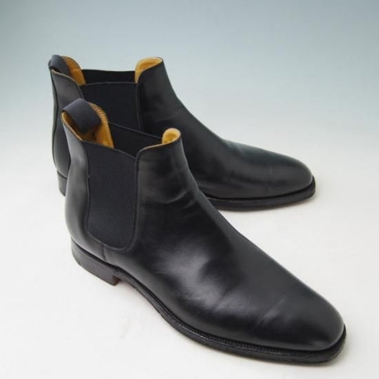 極上★クロケット&ジョーンズ 8E【★BEAMS別注/チェルシー/CHELSEA】341ラスト/サイドゴアブーツ/カーフ/黒/ビームス/メンズ/Crockett&Jones★a346