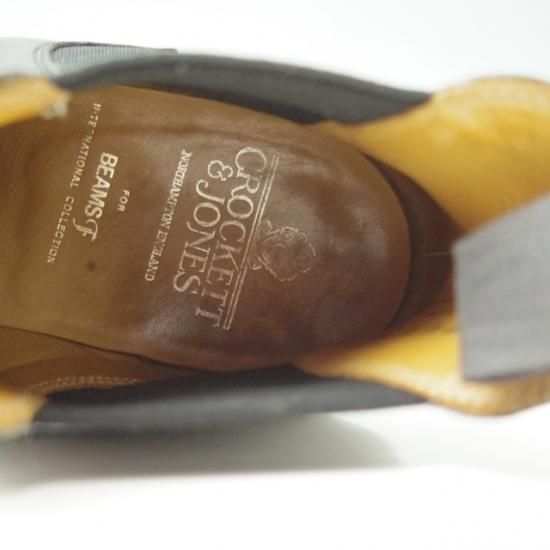 極上★クロケット&ジョーンズ 8E【★BEAMS別注/チェルシー/CHELSEA】341ラスト/サイドゴアブーツ/カーフ/黒/ビームス/メンズ/Crockett&Jones★a346