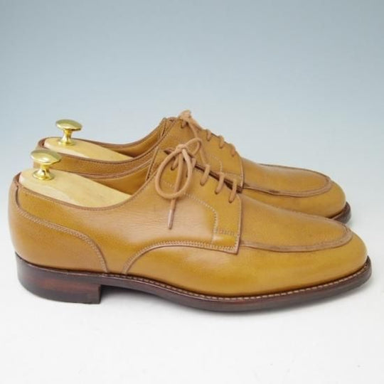 美品★クロケット&ジョーンズ 6.5E【★バーニーズNY別注/325ラスト】ダイナイトソール/Uチップ/カーフ/茶/BARNEYS/Crockett&Jones★a357