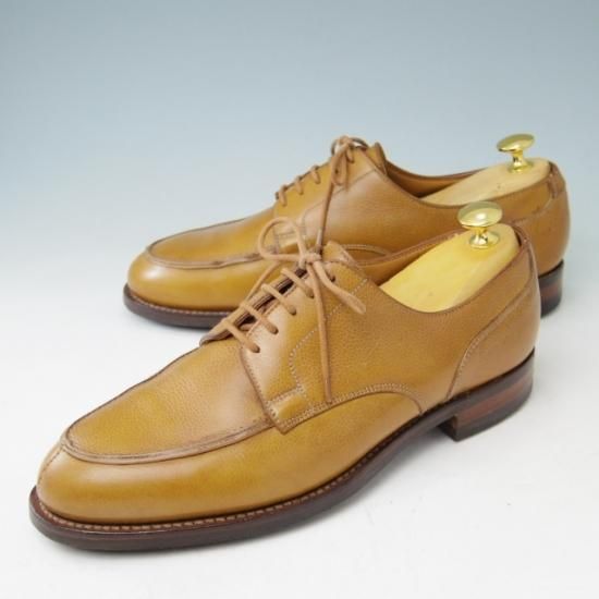 美品★クロケット&ジョーンズ 6.5E【★バーニーズNY別注/325ラスト】ダイナイトソール/Uチップ/カーフ/茶/BARNEYS/Crockett&Jones★a357