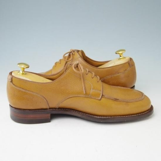美品★クロケット&ジョーンズ 6.5E【★バーニーズNY別注/325ラスト】ダイナイトソール/Uチップ/カーフ/茶/BARNEYS/Crockett&Jones★a357