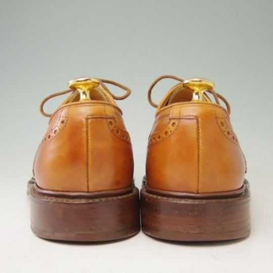 美品★クロケット&ジョーンズ UK6/US6.5E【貴重★ブルックスブラザーズ別注/Peal&co】240ラスト/フルブローグ/カーフ/茶/メンズ/Crockett&Jones★a356