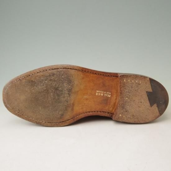 美品★クロケット&ジョーンズ UK6/US6.5E【貴重★ブルックスブラザーズ別注/Peal&co】240ラスト/フルブローグ/カーフ/茶/メンズ/Crockett&Jones★a356