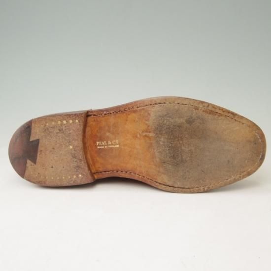 美品★クロケット&ジョーンズ UK6/US6.5E【貴重★ブルックスブラザーズ別注/Peal&co】240ラスト/フルブローグ/カーフ/茶/メンズ/Crockett&Jones★a356