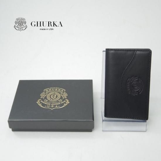 未使用★グルカ/GHURKA【★カードケース】 本革 黒 メンズ★a0N4535