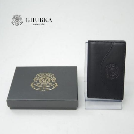 未使用★グルカ/GHURKA【★カードケース】 本革 黒 メンズ★a0N4535
