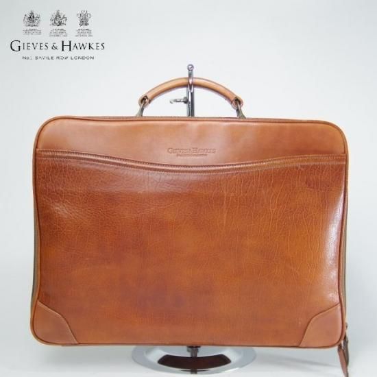 極上★(英)GIEVES&HAWKES/ギーブス&ホークス【★鞄】ブリーフケース★N4550