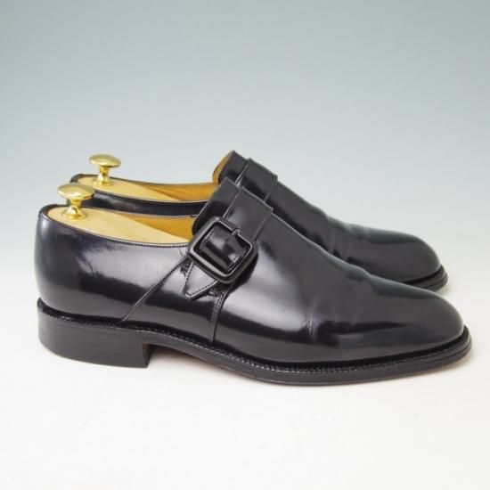 ★チャーチ 60F/UK6【旧チャーチ★ブックバインダーカーフ/73ラスト】Westbury/3都市ロゴ/モンクストラップ/黒/メンズ/Church's★a367