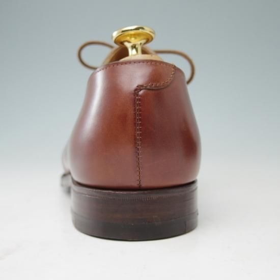 極美品★クロケット&ジョーンズ6.5E【★DARTMOUTH/318ラスト/プレーントゥ/Vフロント/カーフ/茶】Crockett&Jones★a369