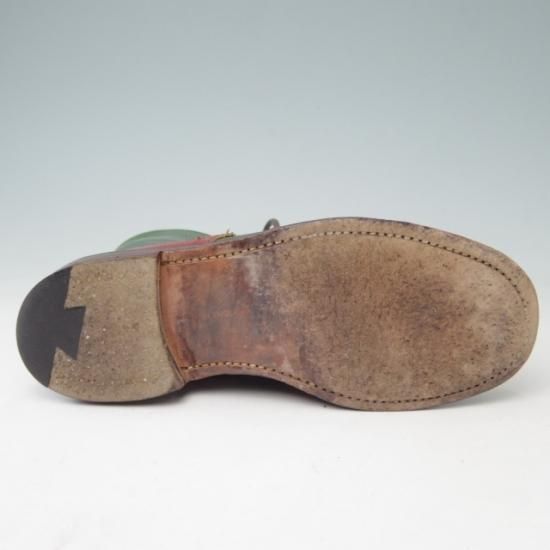 極上★トリッカーズ(レディース) SIZE 4.5【コンビ仕様★カントリーブーツ/5180】カーフ/緑×赤/Tricker's★a371