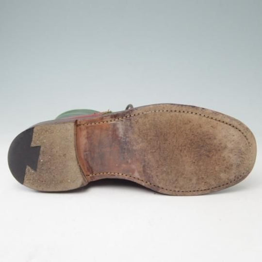 極上★トリッカーズ(レディース) SIZE 4.5【コンビ仕様★カントリーブーツ/5180】カーフ/緑×赤/Tricker's★a371